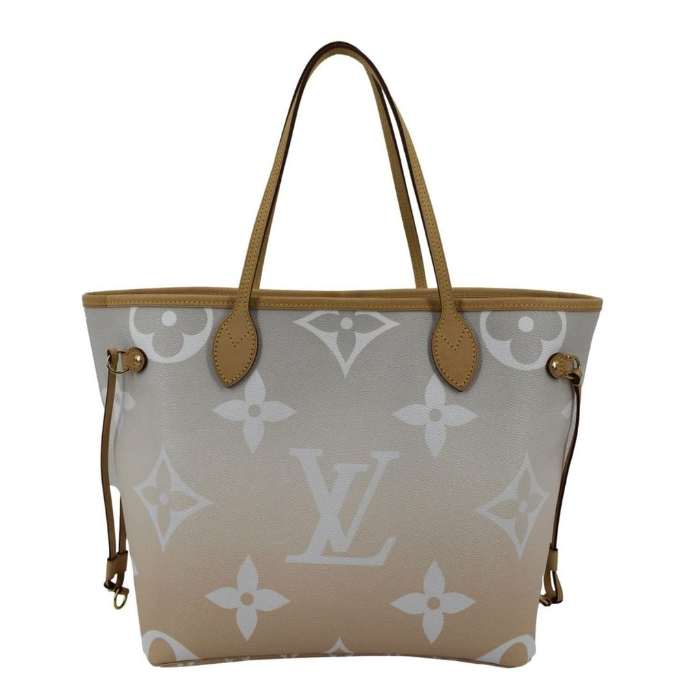 LOUIS VUITTON Neverfull MM By The Pool Monogram Giant Tote Bag Brume - Picture 4 of 13